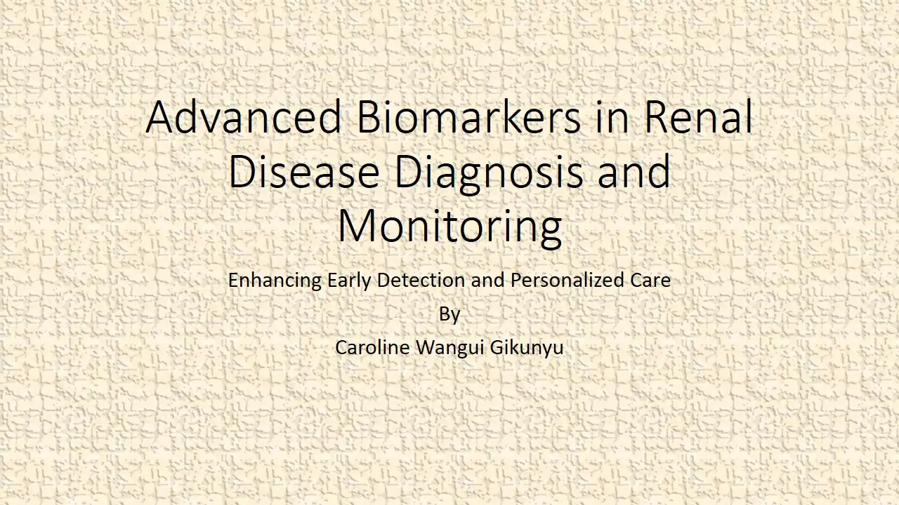 FlashCard: Advanced Biomarkers in Renal Disease Diagnosis and Monitoring