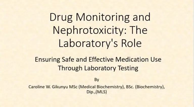 FlashCards: Drug Monitoring and Nephrotoxicity: The Laboratory’s Role (2CPD)