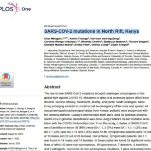 Publication: SARS-COV-2 mutations in North Rift, Kenya (4 CPD)