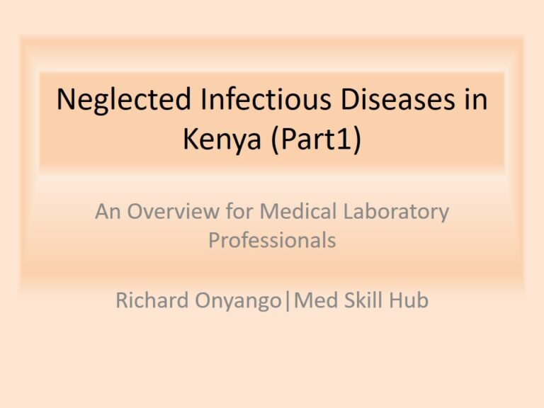 Neglected Infectious Diseases Kenya CPD Part1 – PowePoint 2026 (3 CPD)